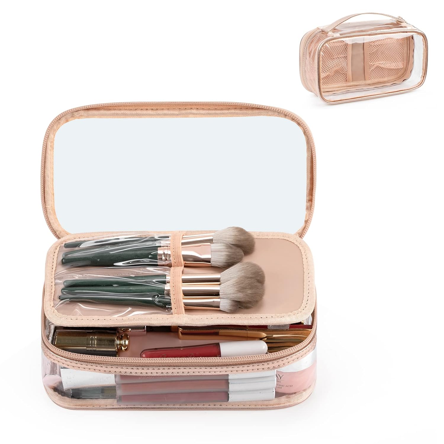Mirror cosmetic bag